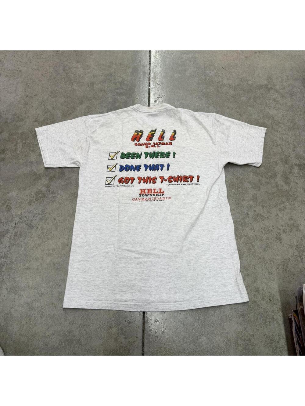 vintage the hell activewear grand cayman grey been there dont that grey shirt